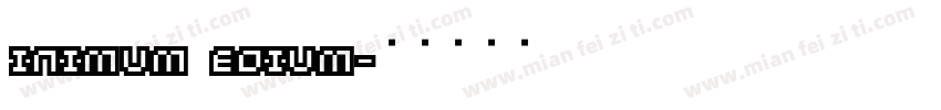 Minimum Medium字体转换